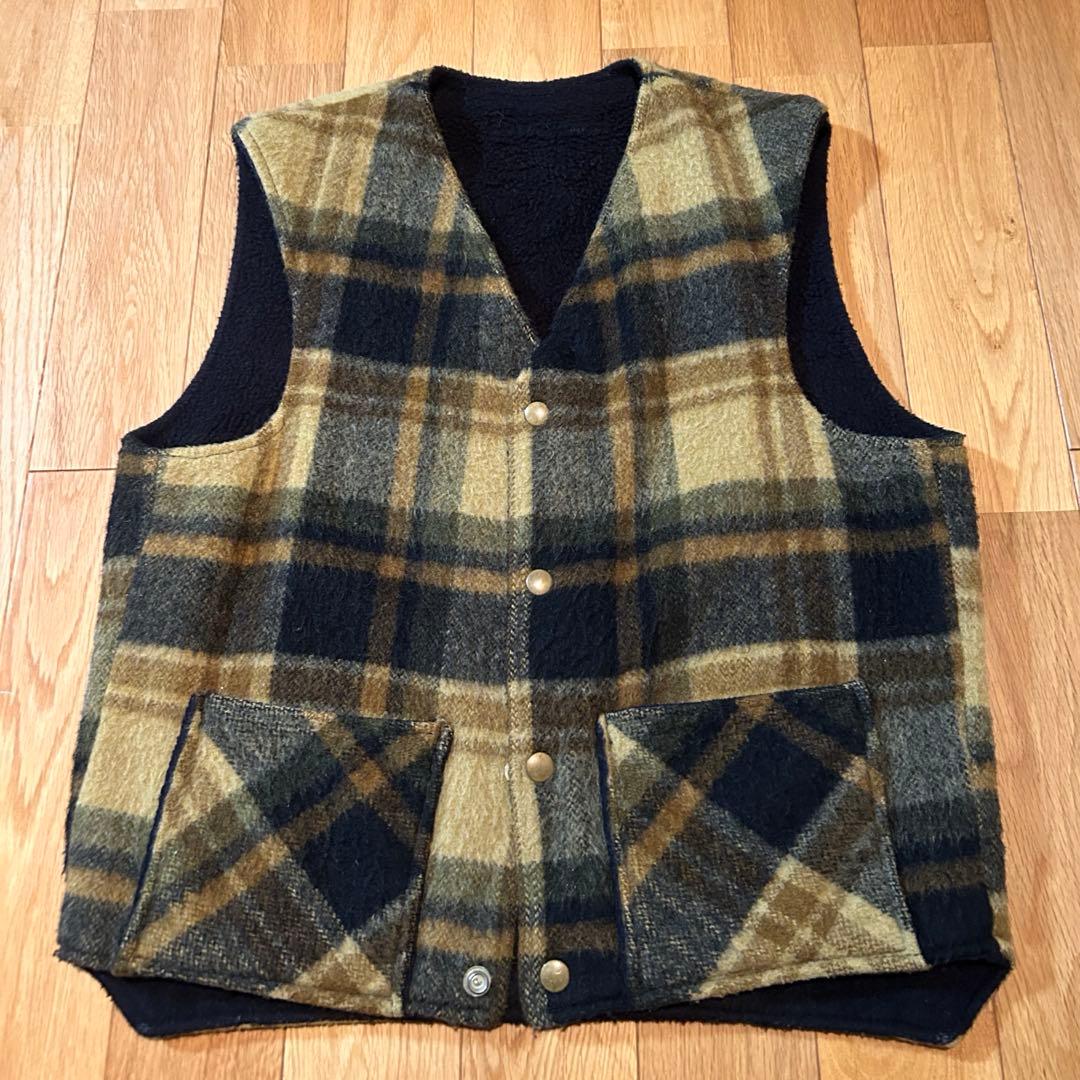 50s ハンティングベスト　チェック　us vintage 50s AMERICAN FIELD ハンティングベスト | サイズML - MATIN, VINTAGE