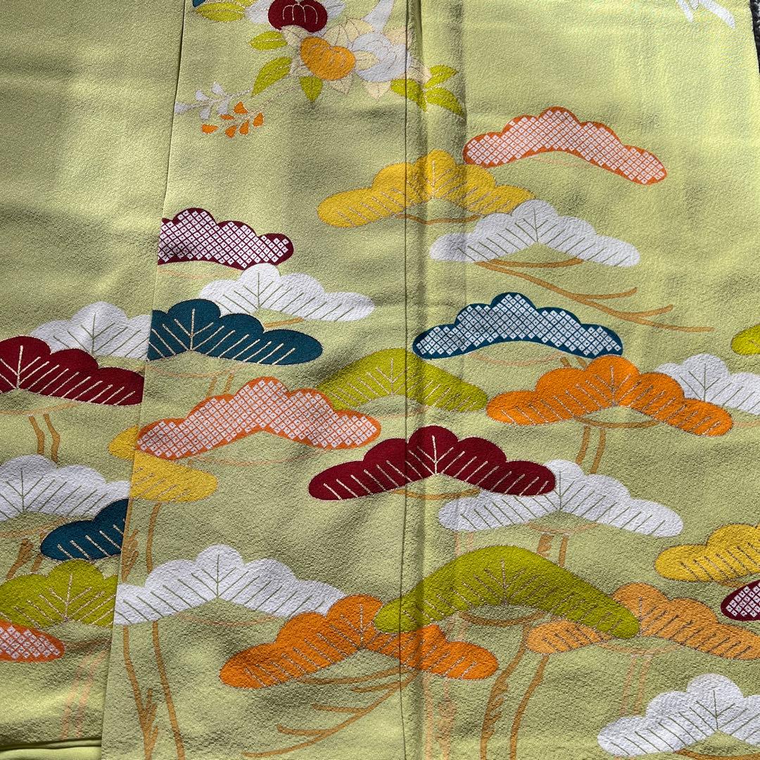志ま亀 正絹 手描き訪問着 - メルカリ
