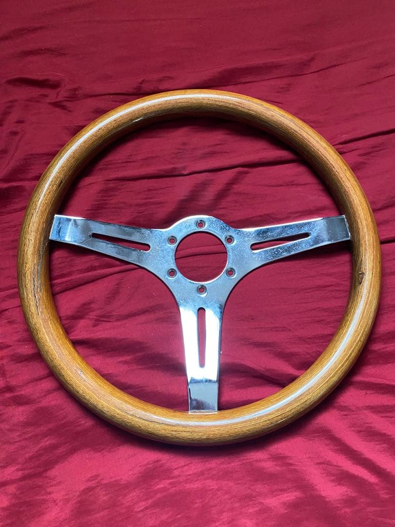 当時物ウッドステアリング 旧車 マークⅡ クレスタ ジムニー momo