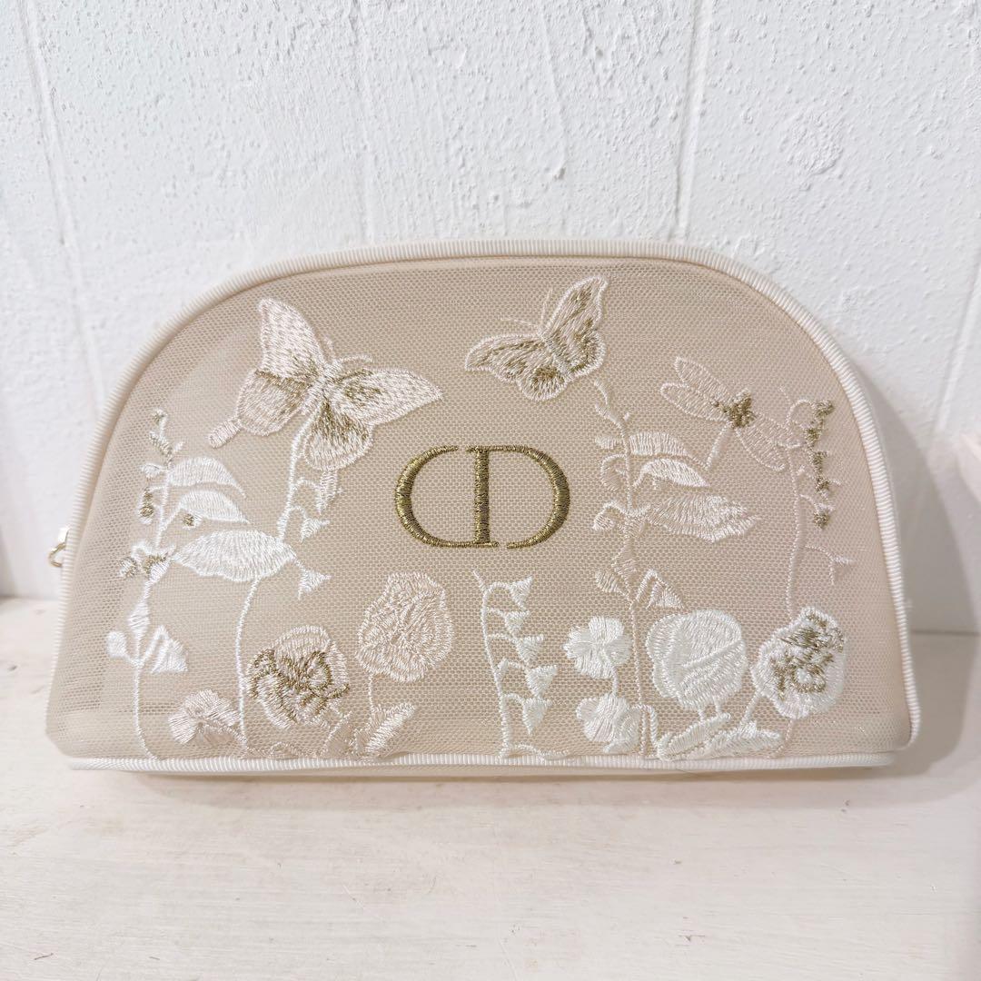 美品】マザーズデイ ディオールオリジナルポーチ 刺繍ポーチ