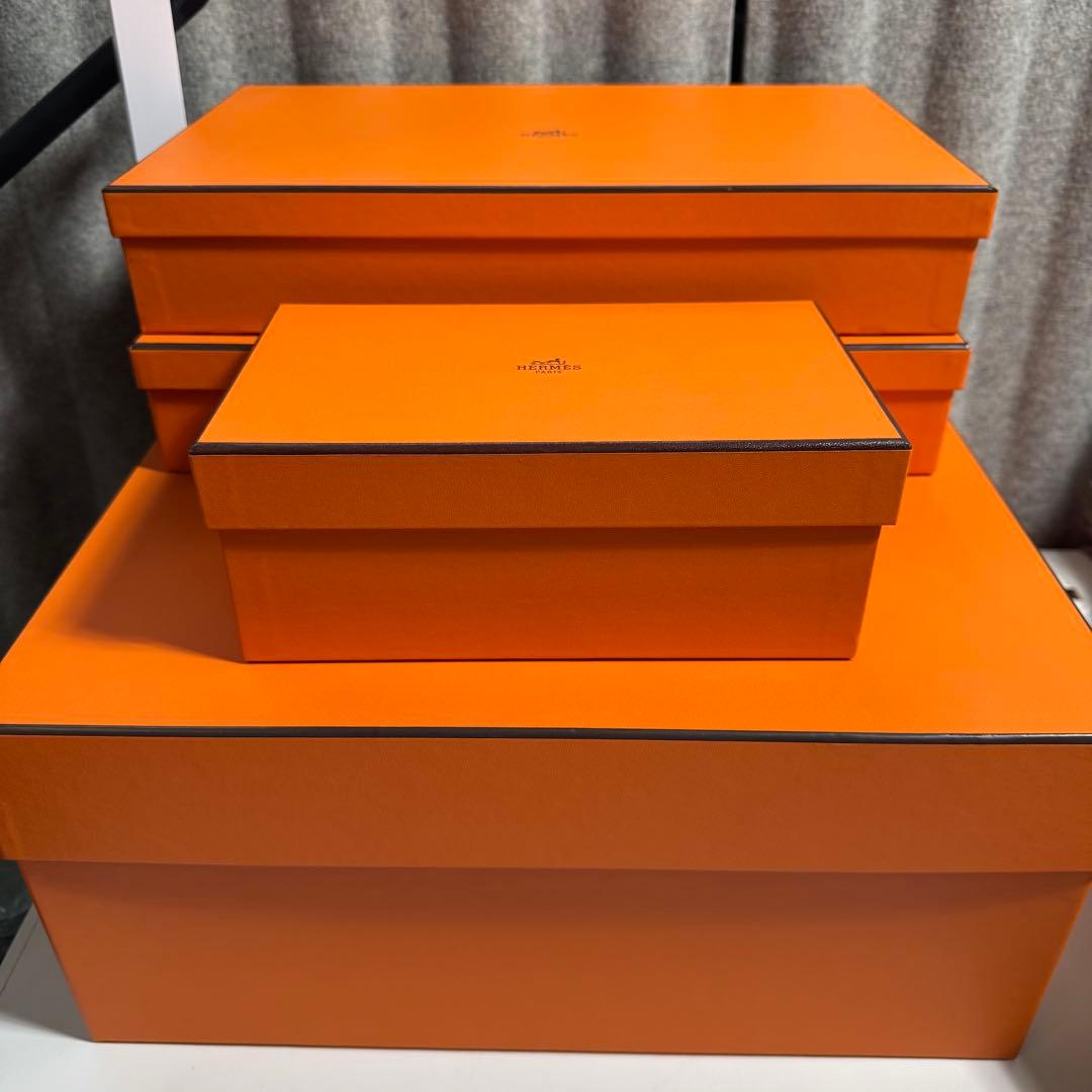 HERMES 空き箱 4つセット 巾着 ショッパー付き 空箱 特大 小箱 - メルカリ