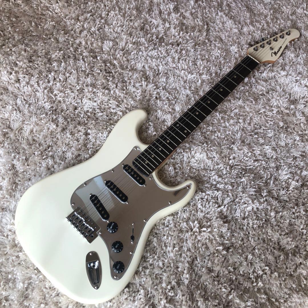 MAVIS ストラトタイプ ホワイト ミラーピックガード 美品 - メルカリ