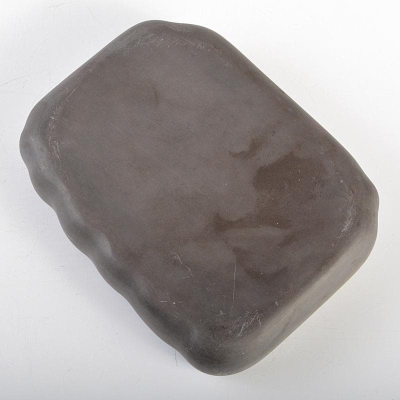 中国 書道具 果実刻 端渓硯 M R7297