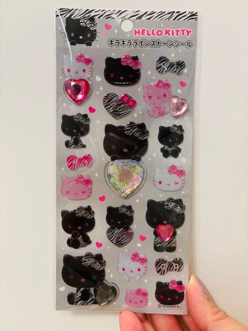 正規品 サンリオ キラキララインストーンシール ドロップジュエル