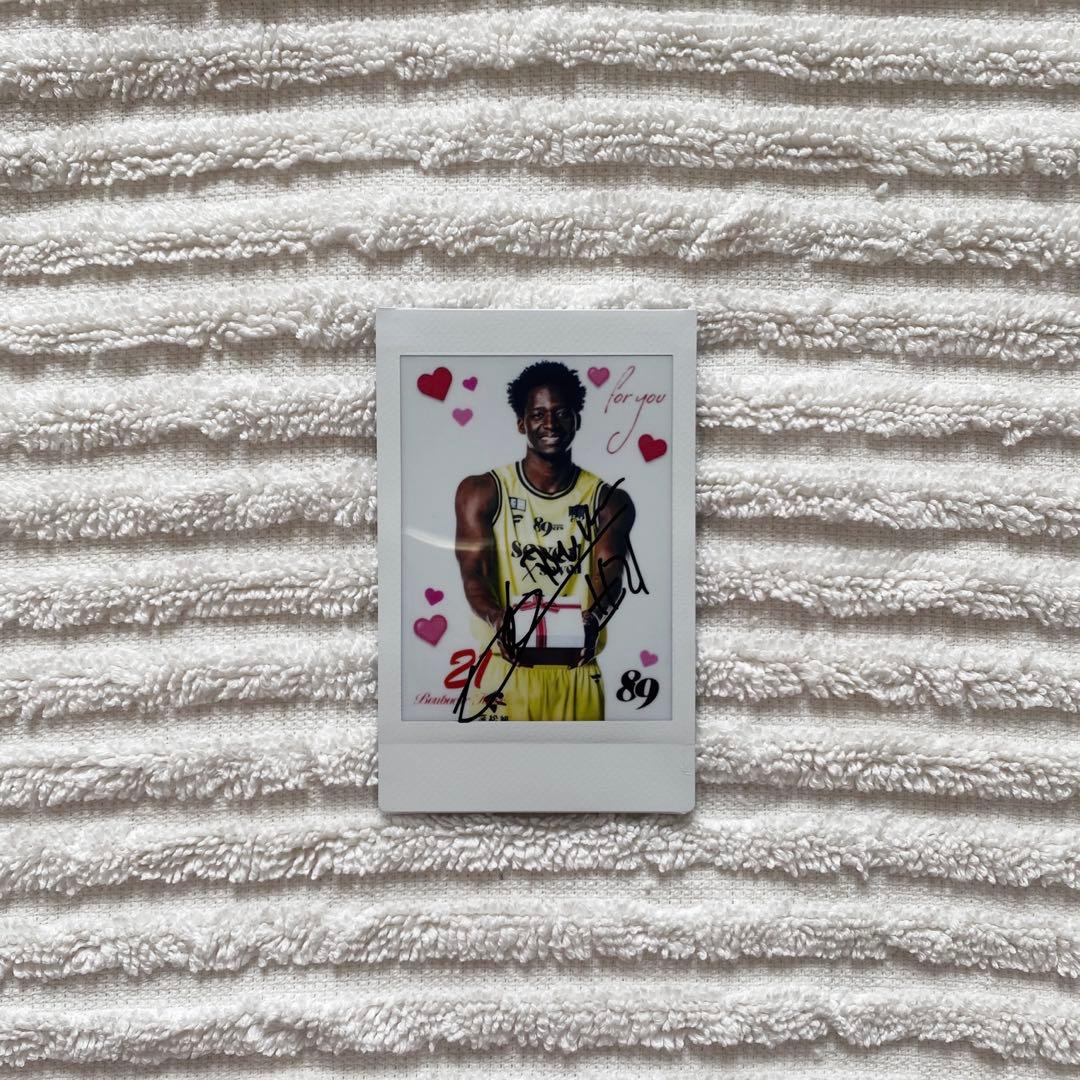 サイン入り仙台89ers ブーバカー・トゥーレ選手 ナイナーズチェキ vol