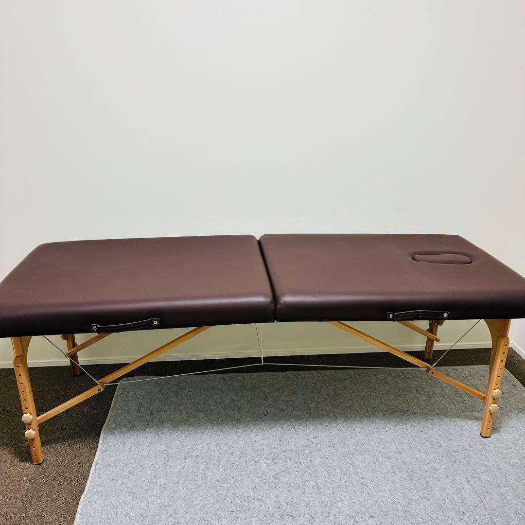 World JB 折りたたみマッサージ用ベッド 施術台 ブラウン ケース付き