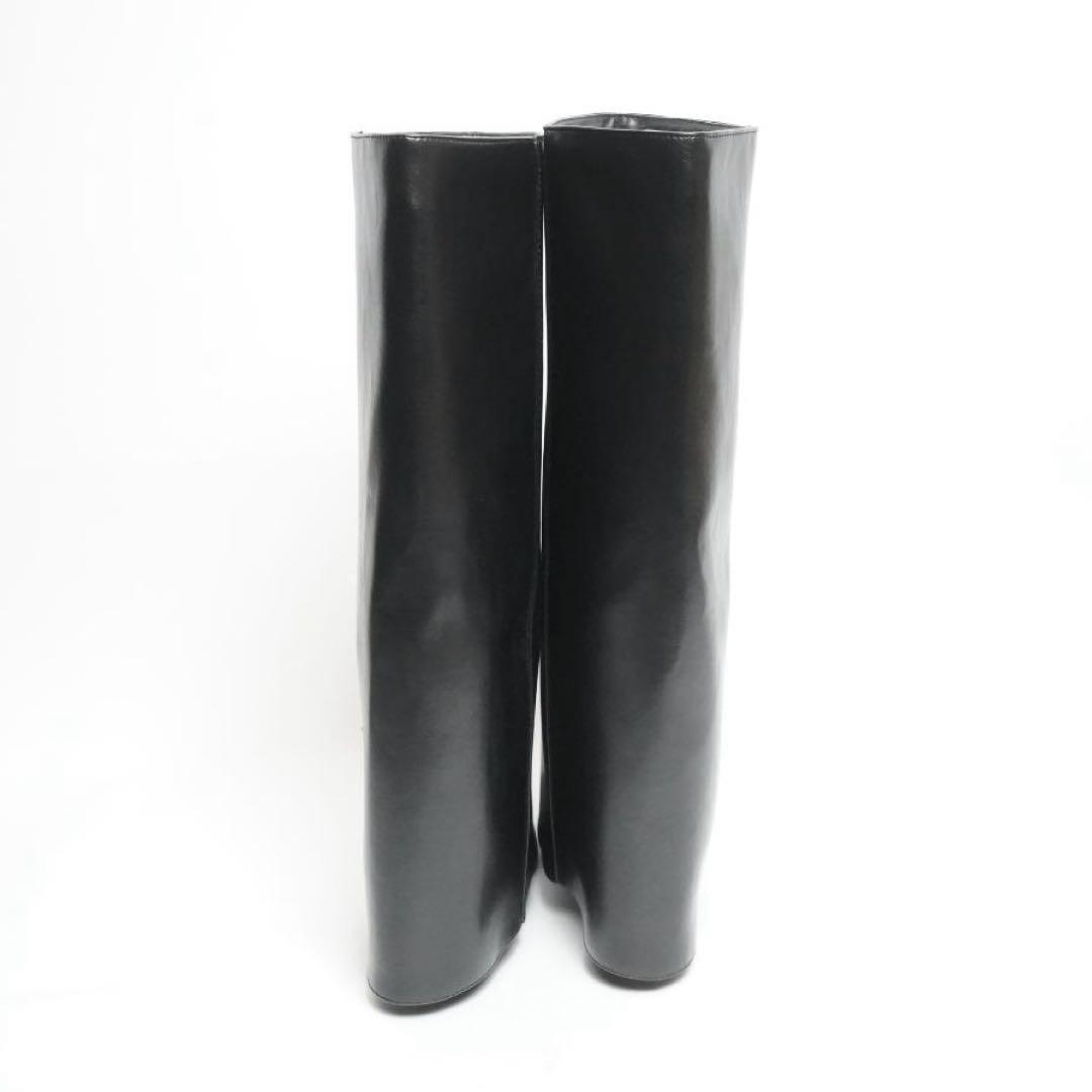 新品未使用タグ付き】ZARA ザラ ハイヒールゲーターブーツ 23 eu35