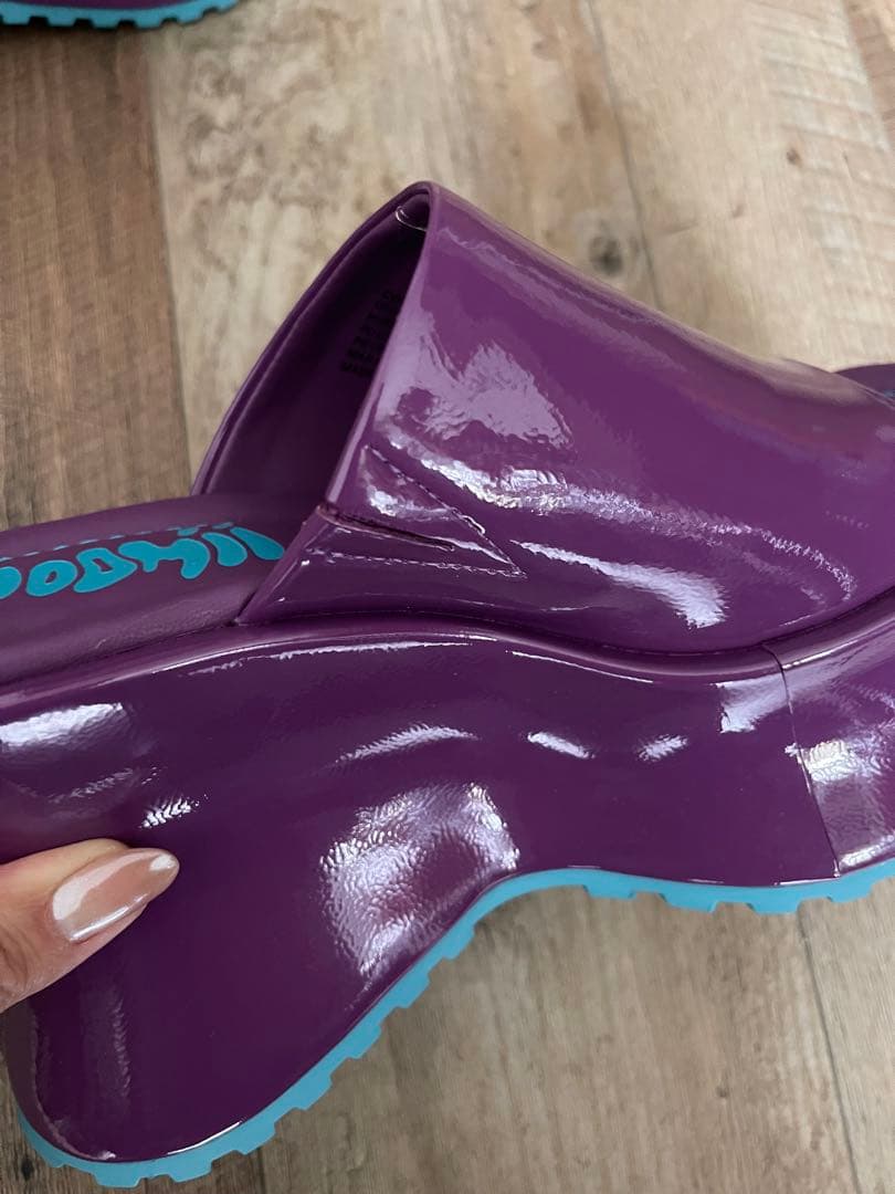 WOOMII コレット パープル クリンクル 37 試し履きのみ - メルカリ