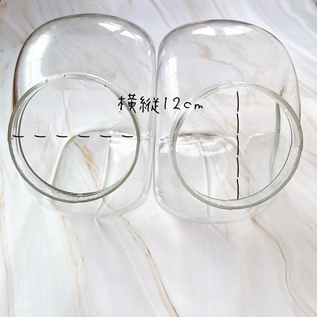 2点セット 猫瓶 ガラス瓶 レトロ アンティーク キャニスター 昭和