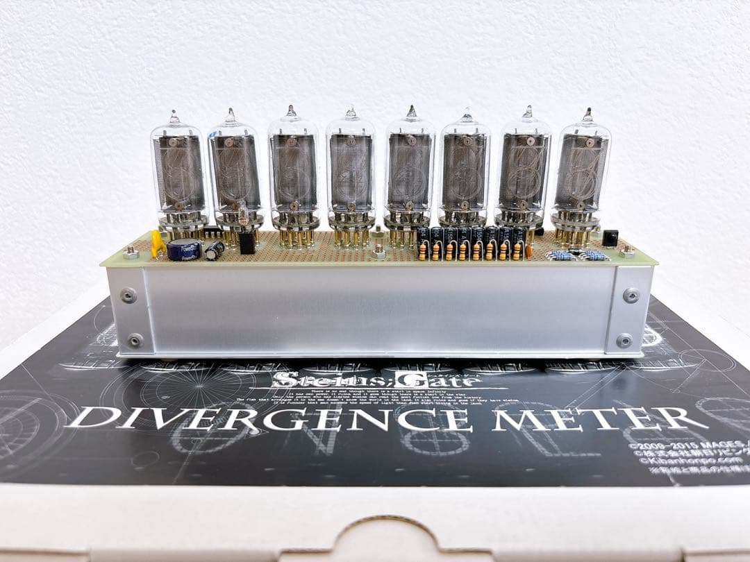 steins;gate 公式 ダイバージェンスメーター ニキシー管 STEINS;GATE」の「ダイバージェンスメーター時計」、一般発売決定