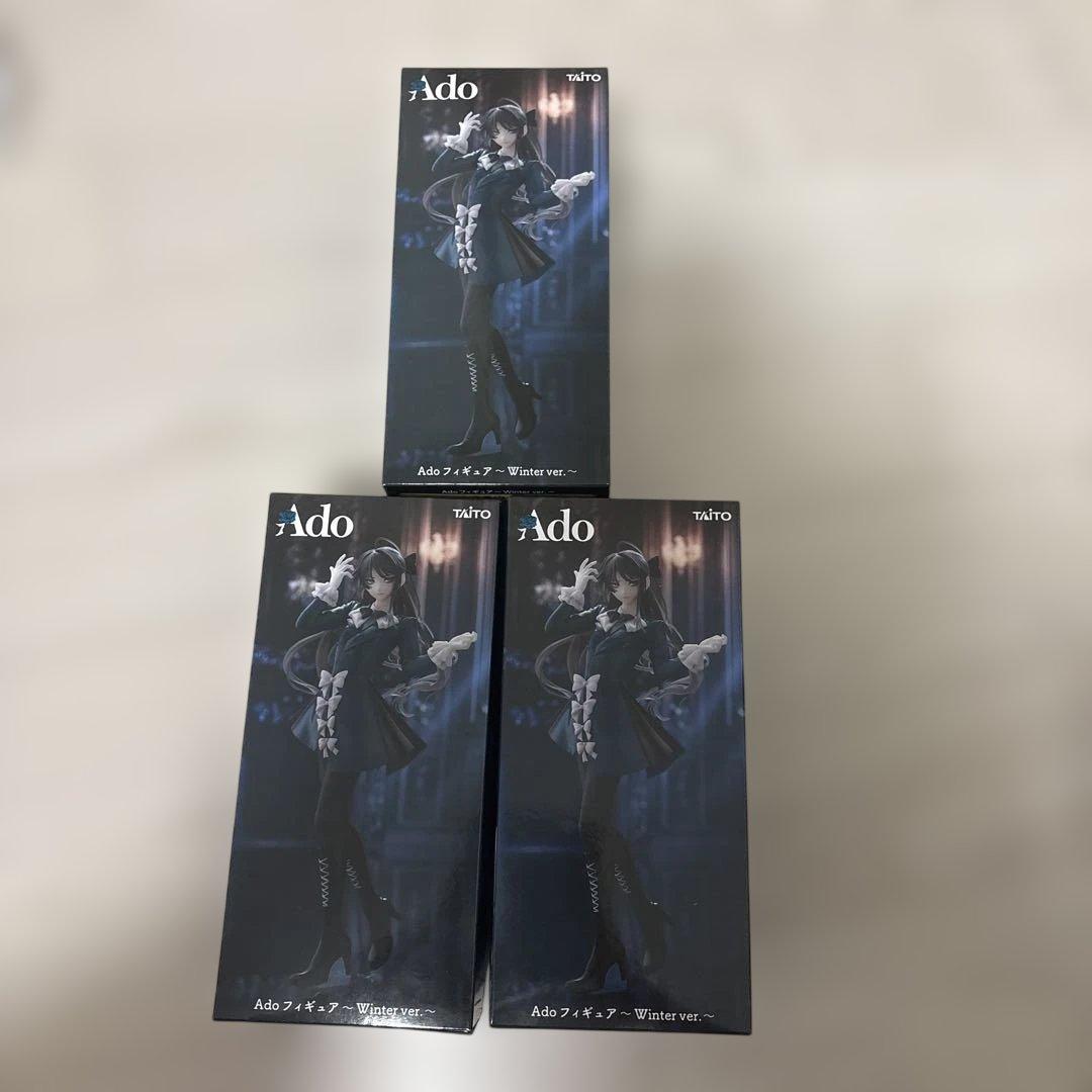 Ado フィギュア Winter ver. ラウンドワン限定 3個セット 未開封】ラウンドワン限定 Ado アド フィギュア Winter ver 3個 - メルカリ