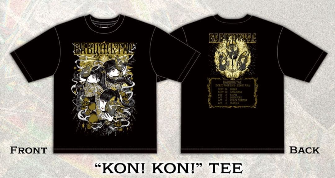 BABYMETAL KON! KON! TEE (XL) アジアツアー限定