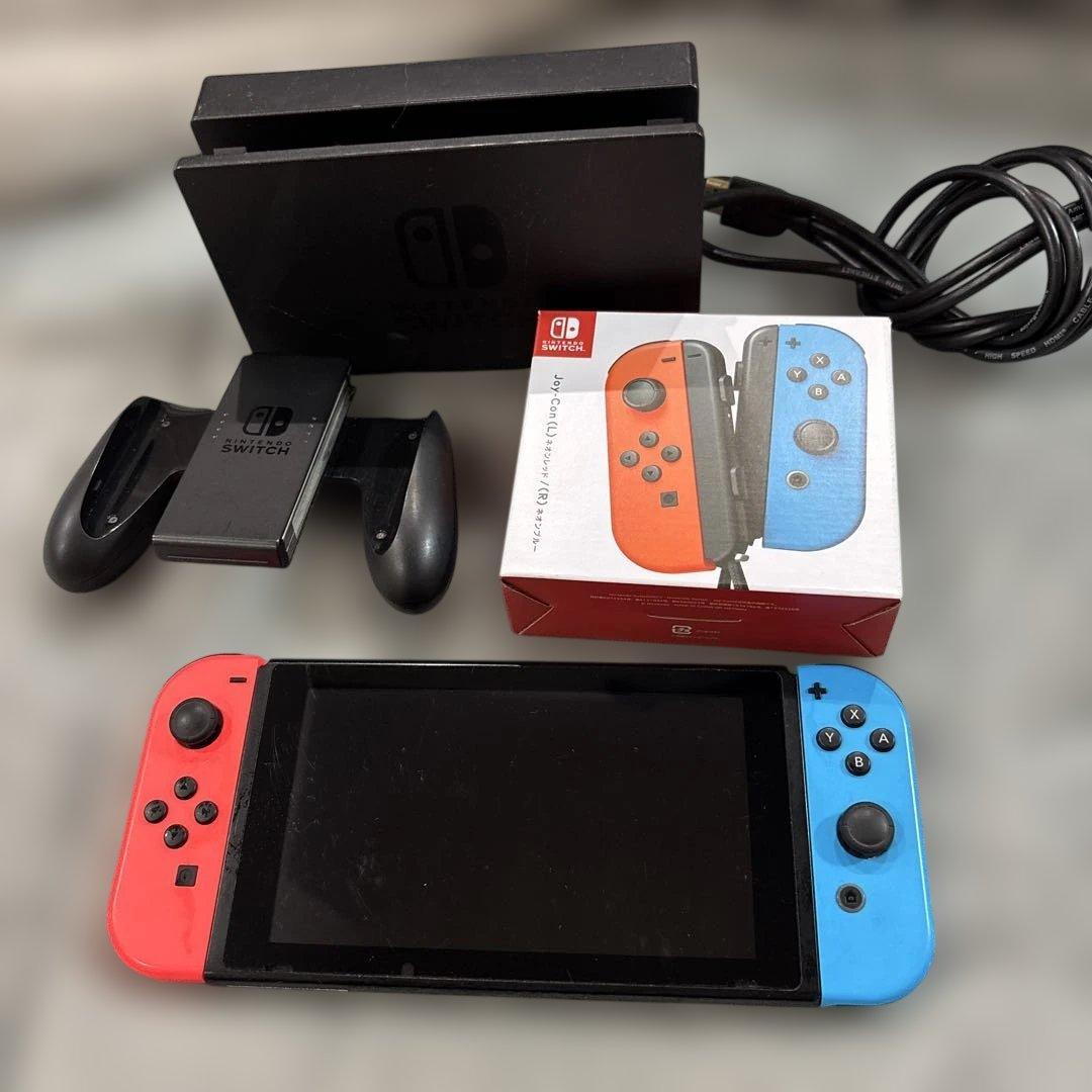 Nintendo Switch 赤/青 Joy-Con 本体　まとめて Nintendo Switch Joy-Con(L) ネオンブルー/(R) ネオンレッド 【新