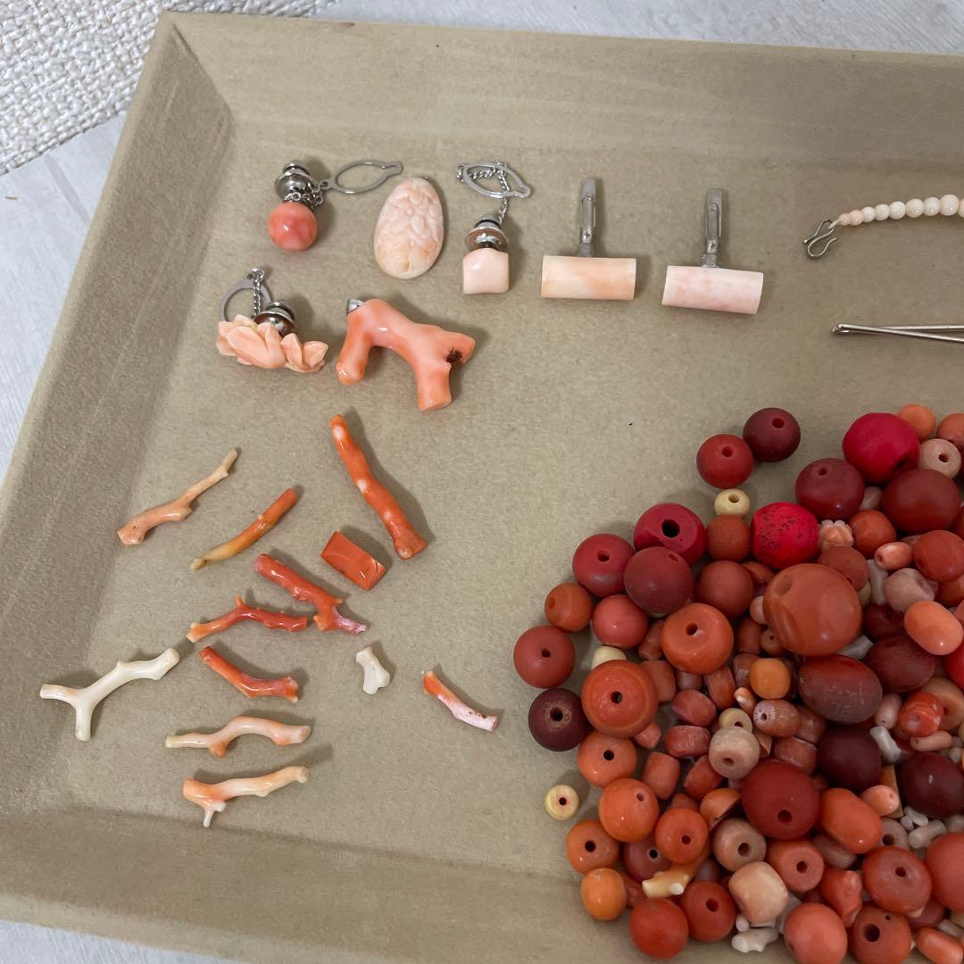 赤珊瑚　本珊瑚　珊瑚　まとめ売り　267.8g