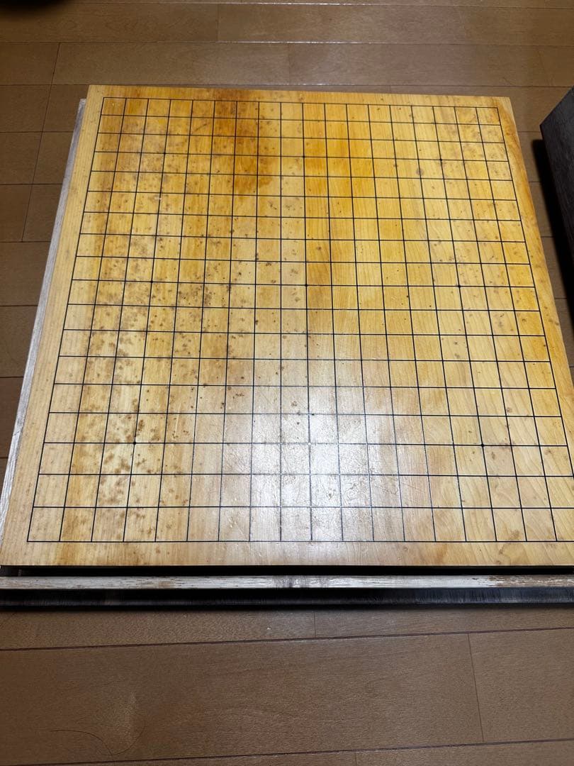 卓上碁盤 蛤白石9mm 那智黒黒石9mm