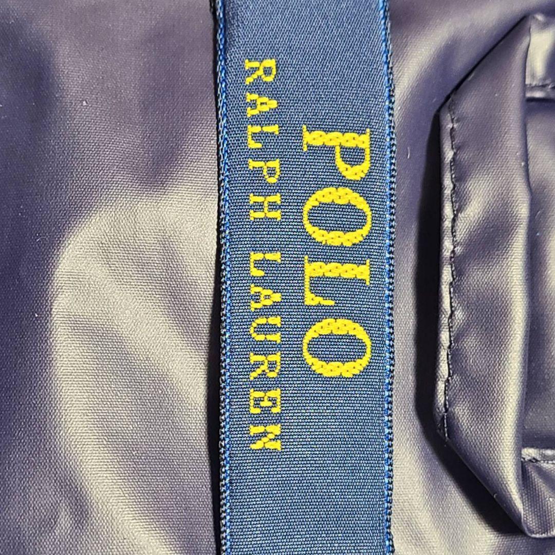 ポロ ラルフローレン レインコート ポンチョ ポケッタブル 紺 撥水