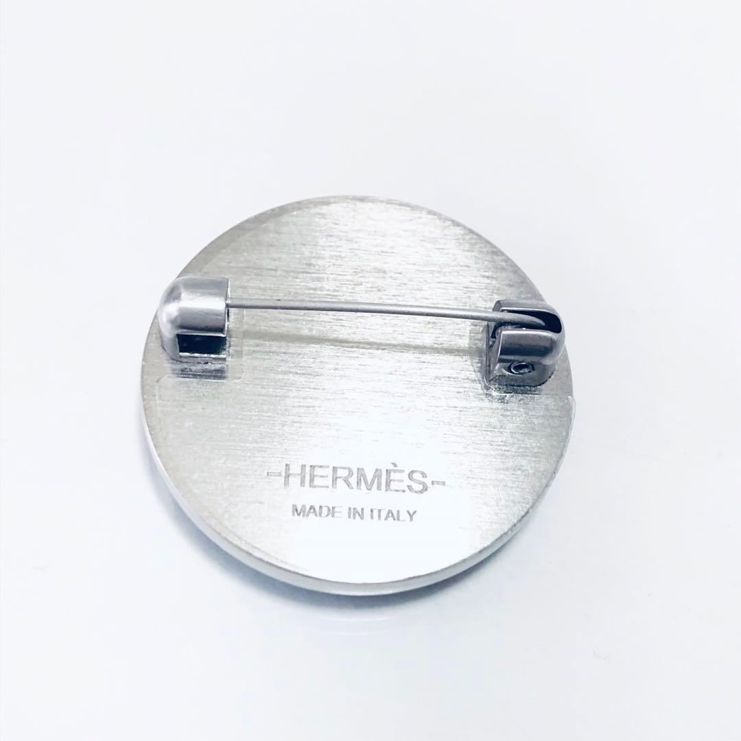いくみ様専用 美品 HERMES リヴァプール レザー ブローチ A254054