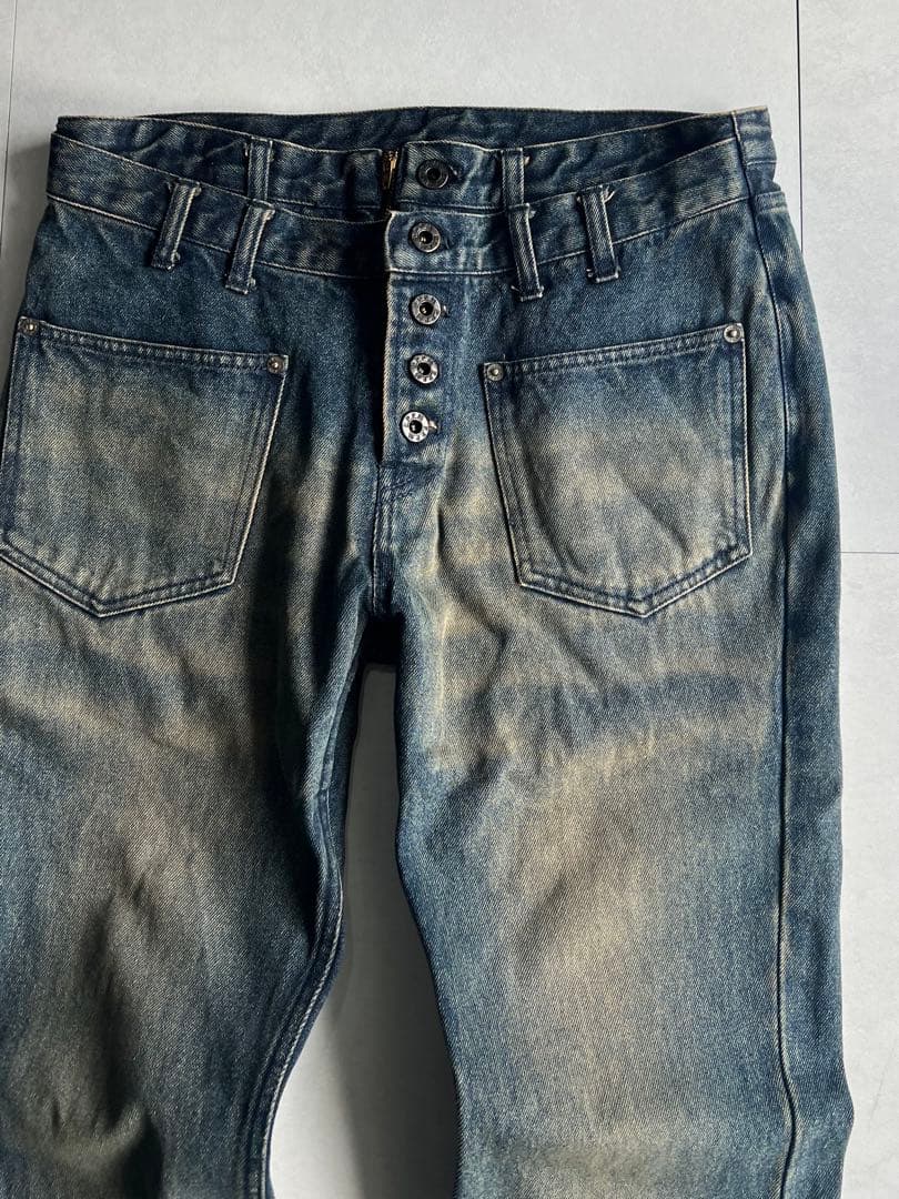 パンツ \"PPFM\" Double Waist Flared Denim