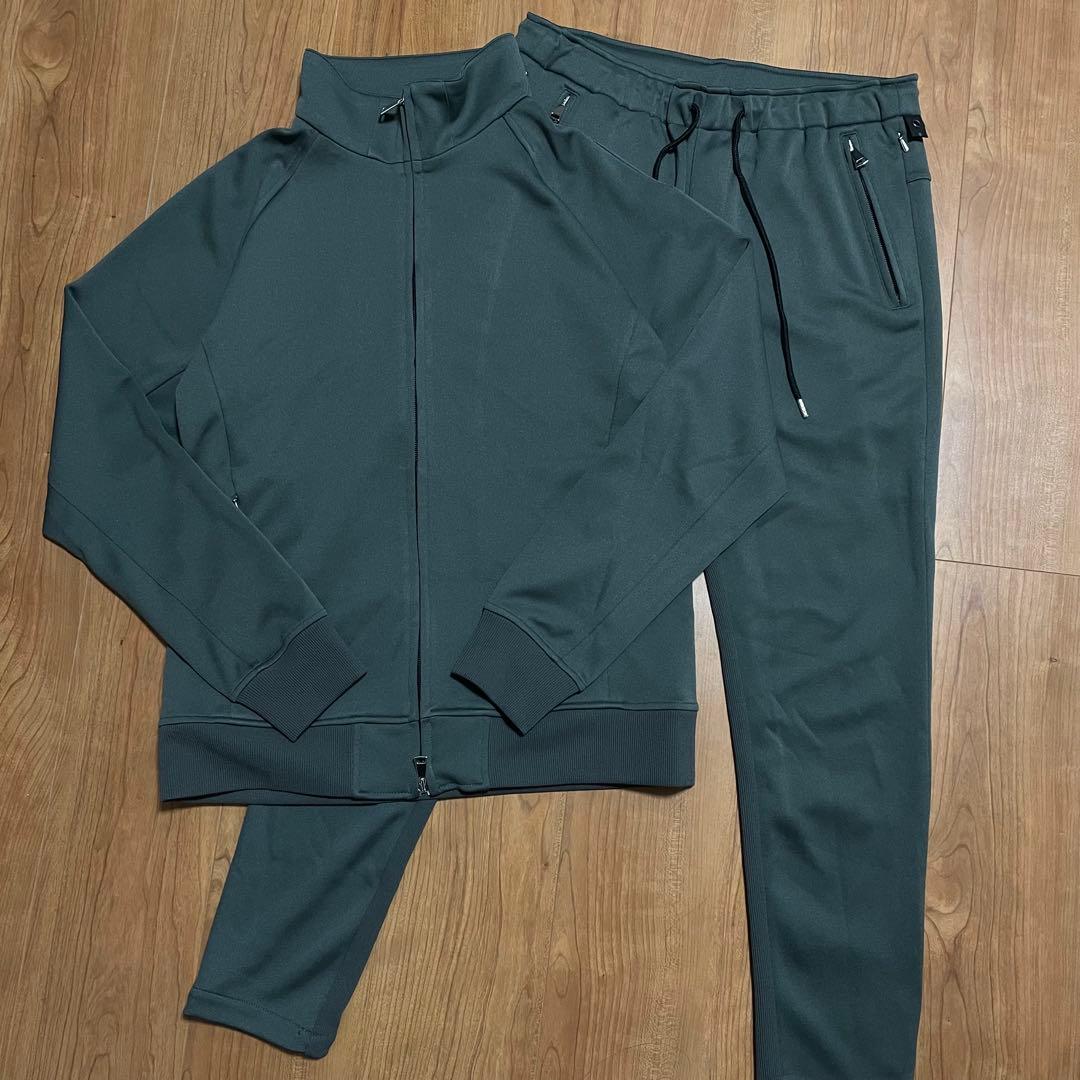 wjk ジャージ　セットアップ　チャコールグレー　L workout 高級感抜群の生地と拘りぬいたシルエットが魅力、大人のスウェット