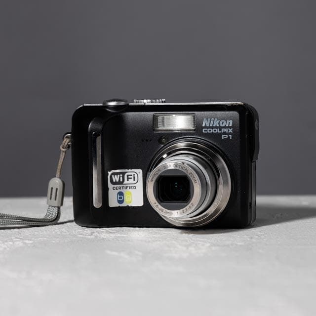 平成レトロなコンデジ】Nikon COOLPIX P1 ブラック スマホ転送