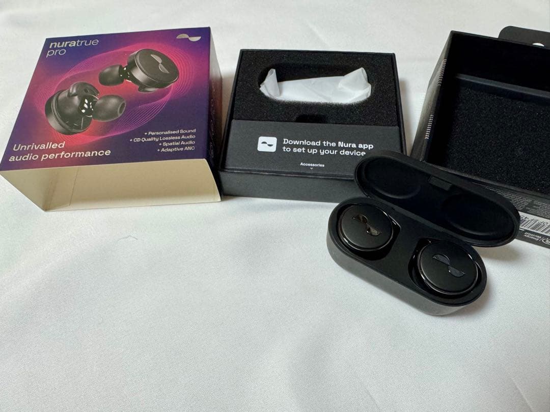 【希少品】NuraTrue Pro ワイヤレスイヤホン【国内正規品】 世界初(※) Qualcomm aptX Lossless対応の完全分離型ワイヤレスイヤホン