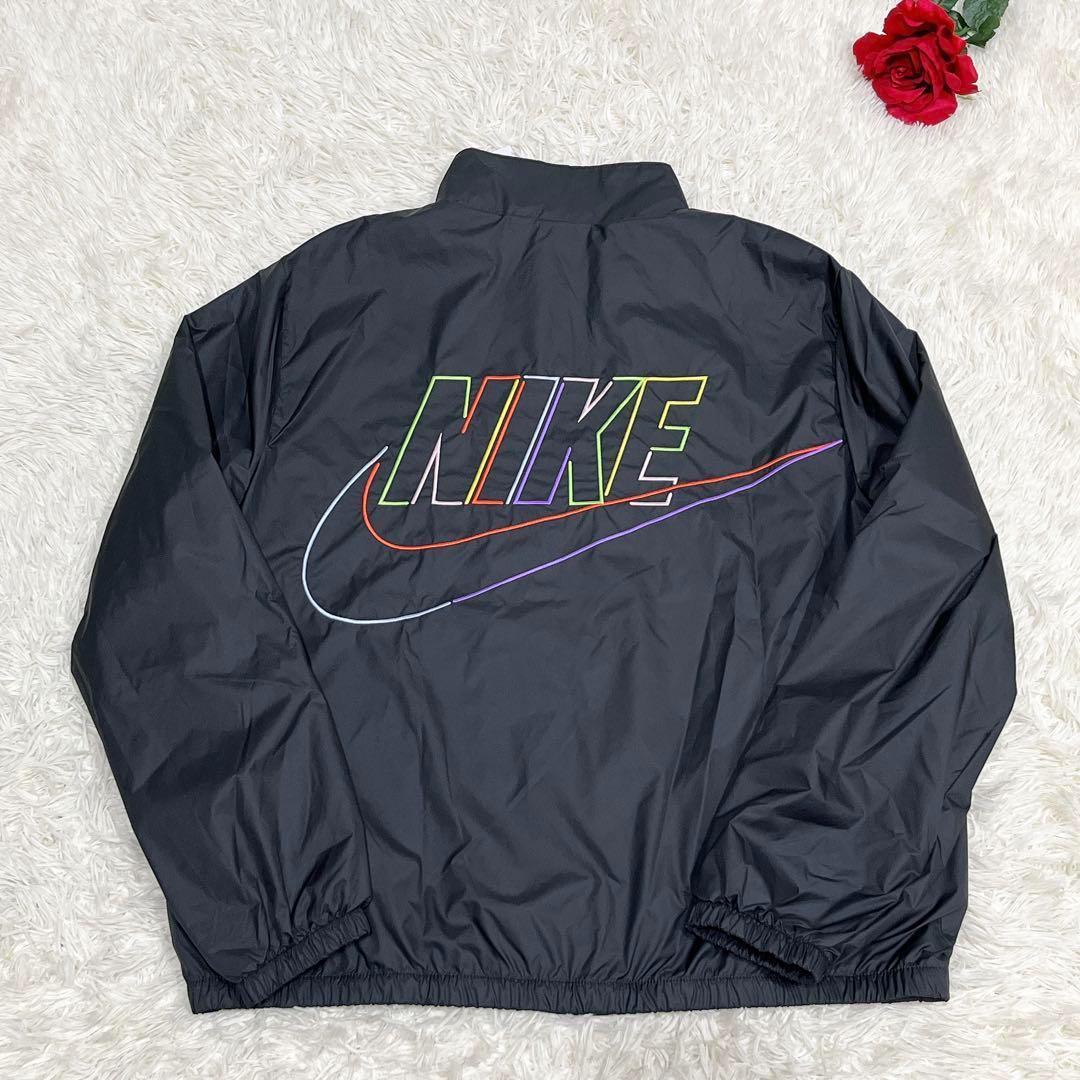 未使用品✨ 激レア✨ NIKE ナイロン ジャケット レインボー ブラック