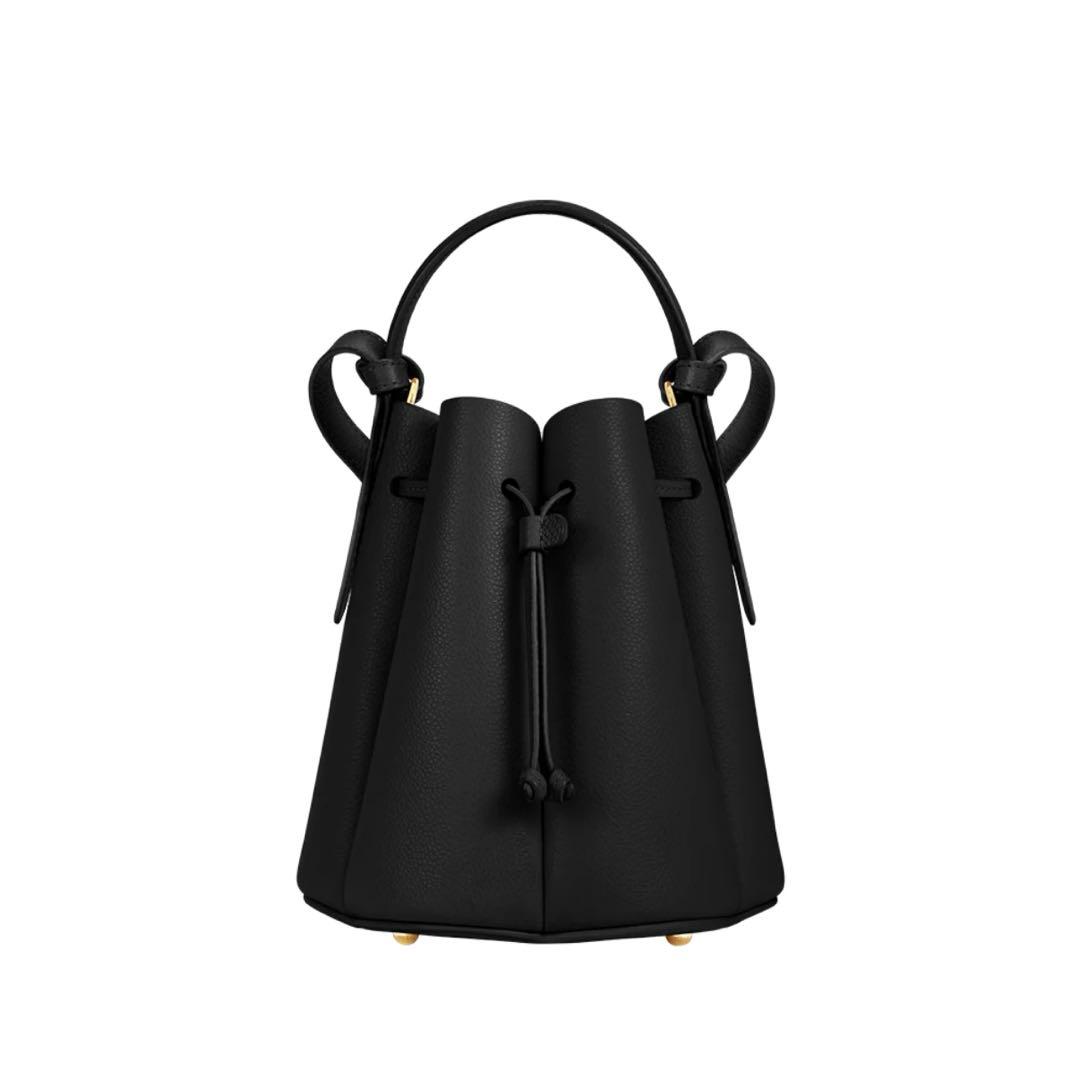 ポレーヌ　Numéro Huit Mini 黒　カヌレ Polène | Bag - Numéro Huit Mini - Textured Black