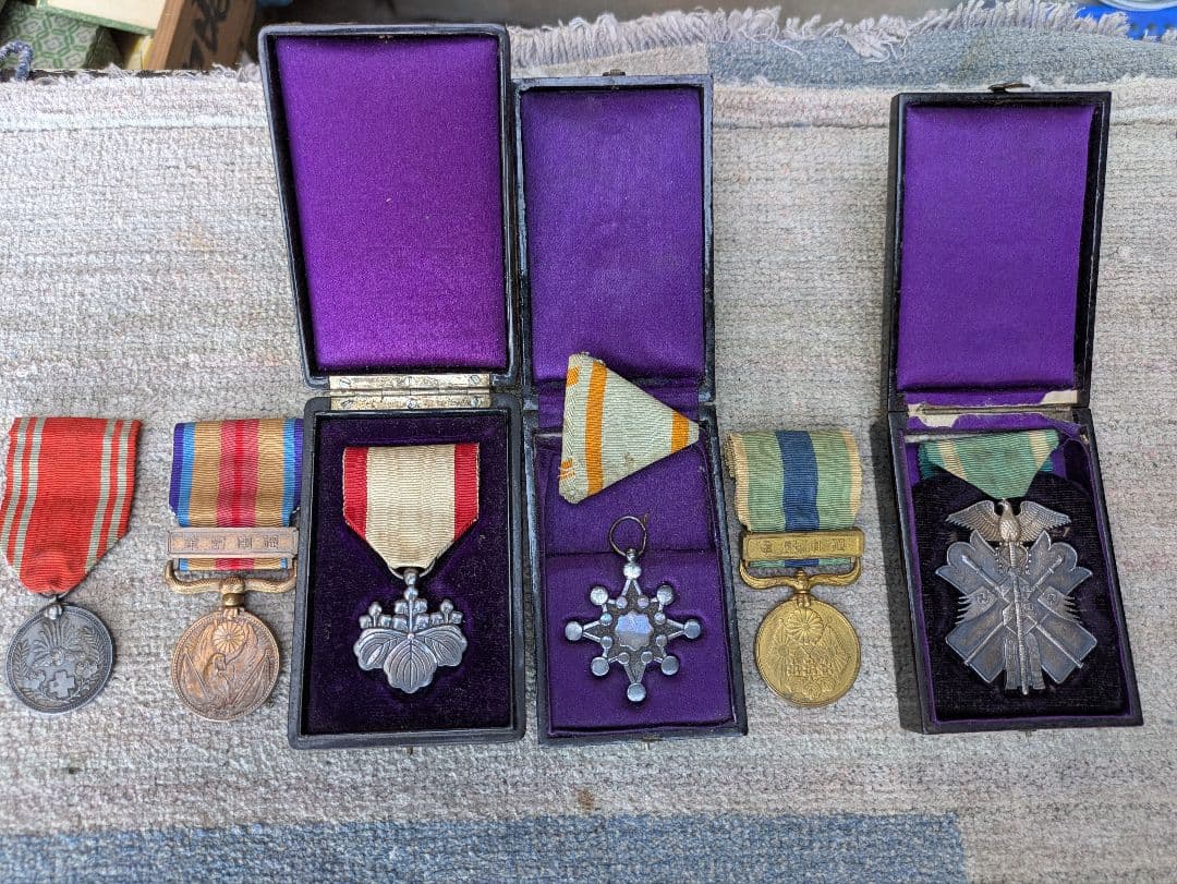 旧日本軍勲章 功七級金鵄章 ほか6点一括で