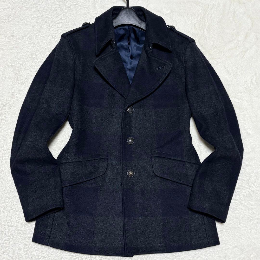 Paul Smith ポールスミス ナポレオンコート メタルボタン チェック