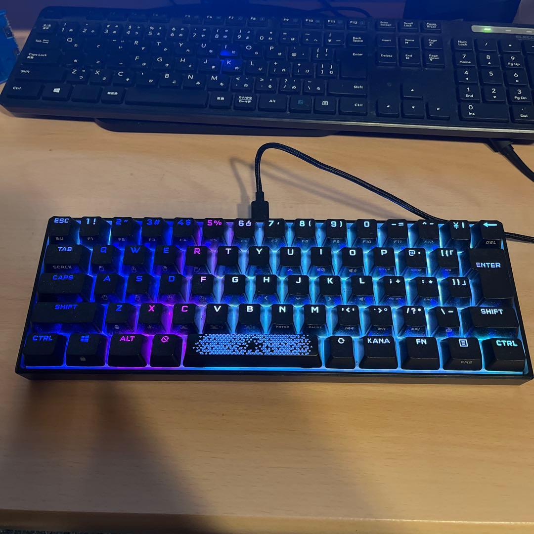 Corsair K65 RGB Mini Cherry MX SPEED銀軸 K65 RGB MINI 60% Mechanical Gaming Keyboard — CHERRY MX SPEED (DE