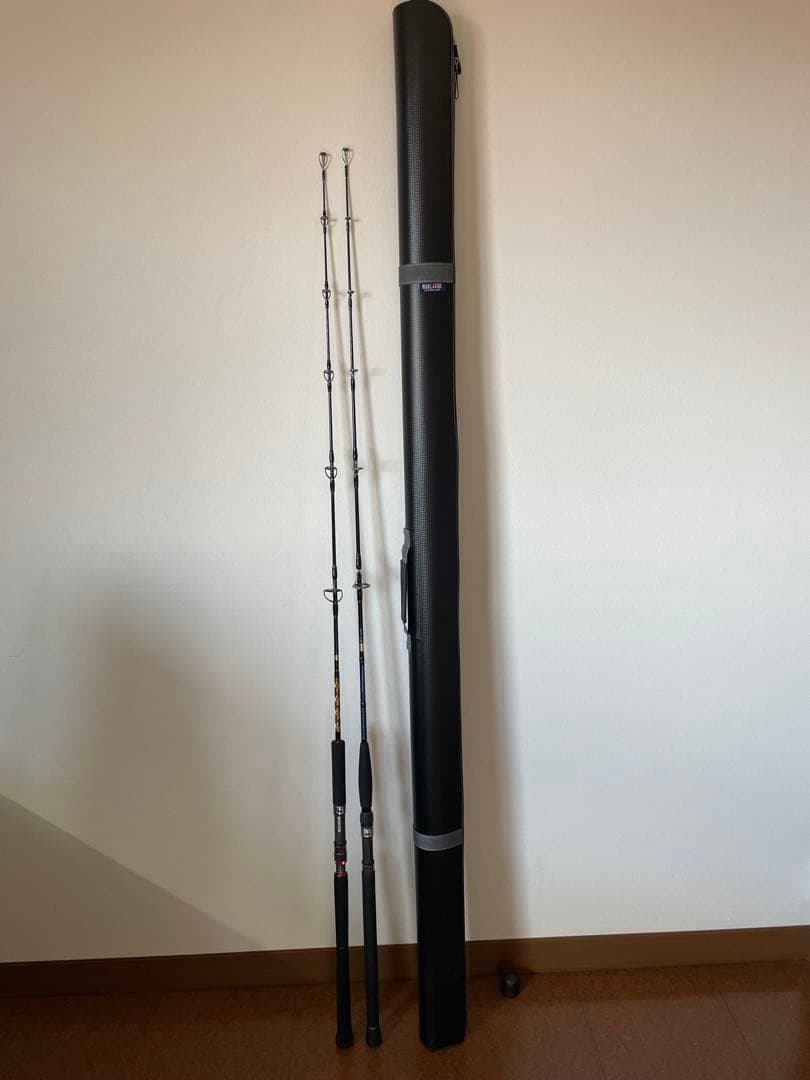 DAIWA / ZENITH ジギングロッド2本 ＆ ロッドケース　セット Semi Hard Pack Rod Case Adjustable (セミハード パックロッドケース