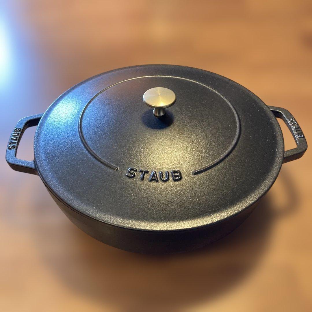 STAUB 鋳鉄 両手鍋 28センチ黒 STAUB 鋳鉄 両手鍋 28センチ黒 楽天市場】ストウブ（素材（キッチン