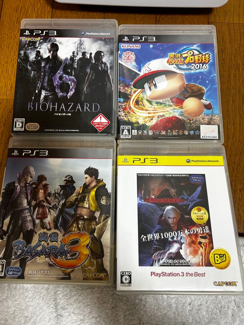 PS3 ソフト4本まとめ売り バイオ6 パワプロ2016 BASARA3DMC4 - メルカリ