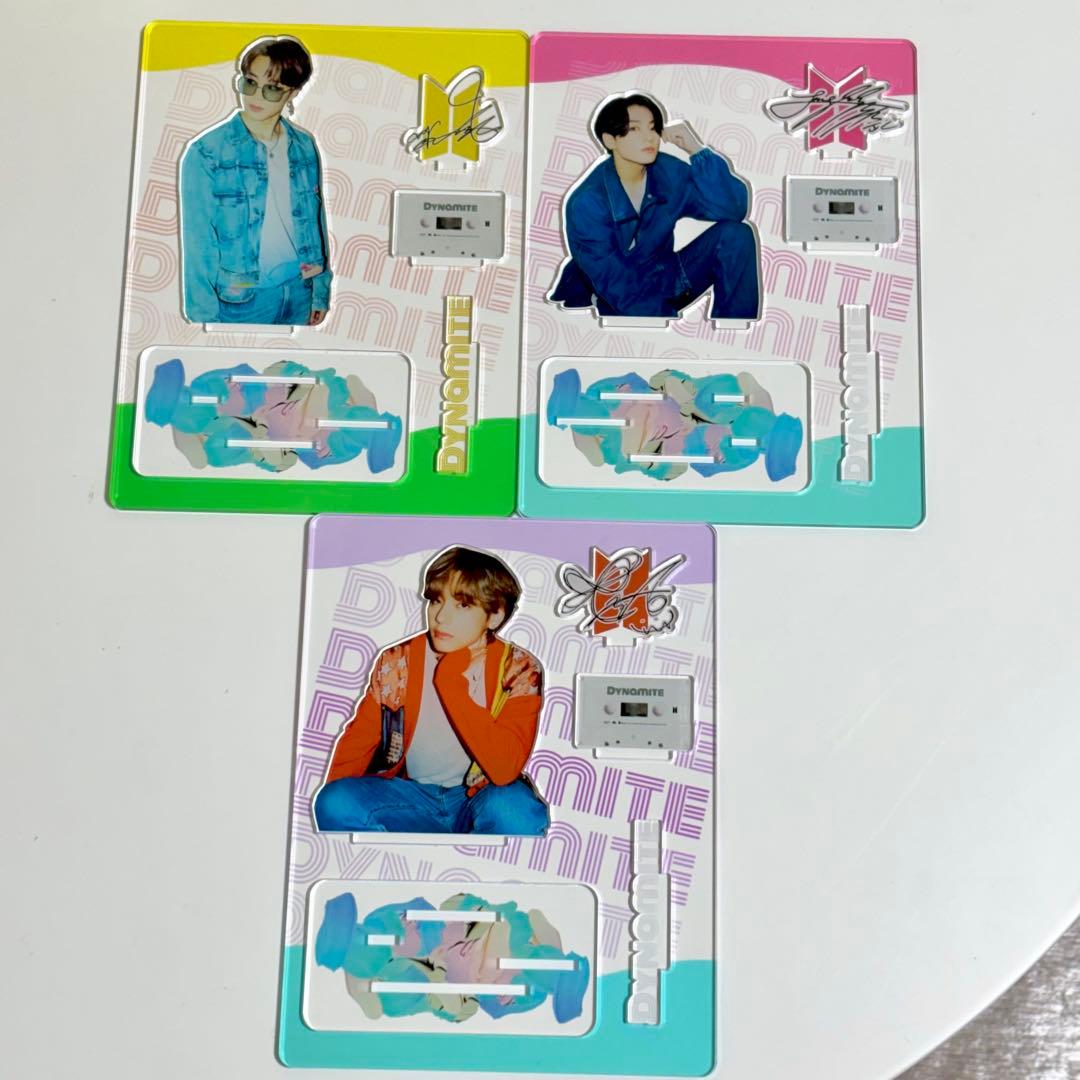 BTS dynamite アクリルスタンド テヒョン ジョングク ジミン 3点