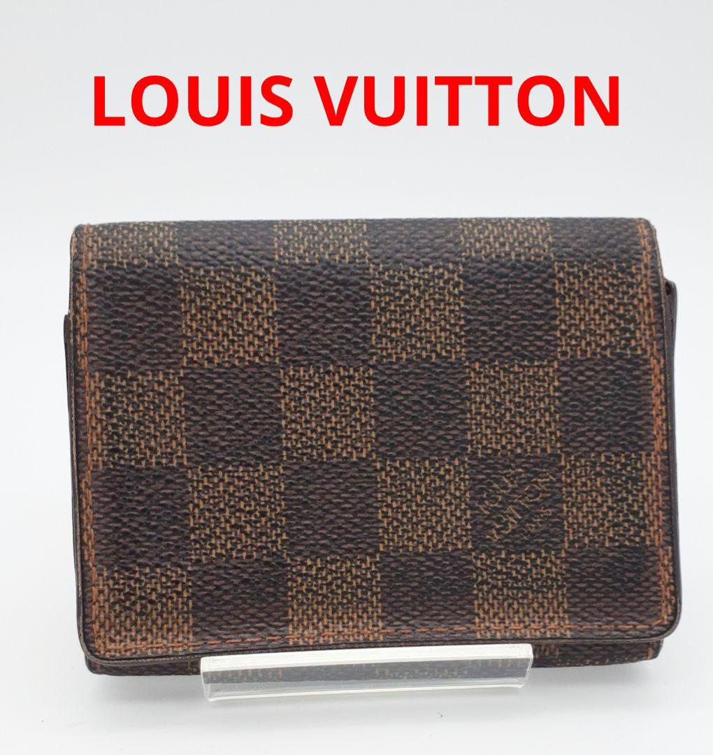 Z06-64　ルイヴィトン　ダミエ　名刺入れ ルイ・ヴィトン(LOUIS VUITTON) ダミエ(Demier) 名刺入れ メンズカード