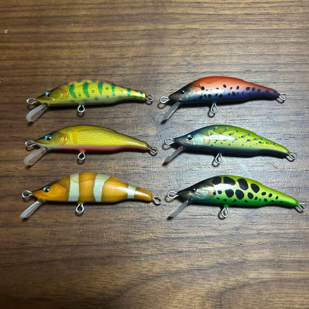 鱒moku ハンドメイドミノー セット - メルカリ