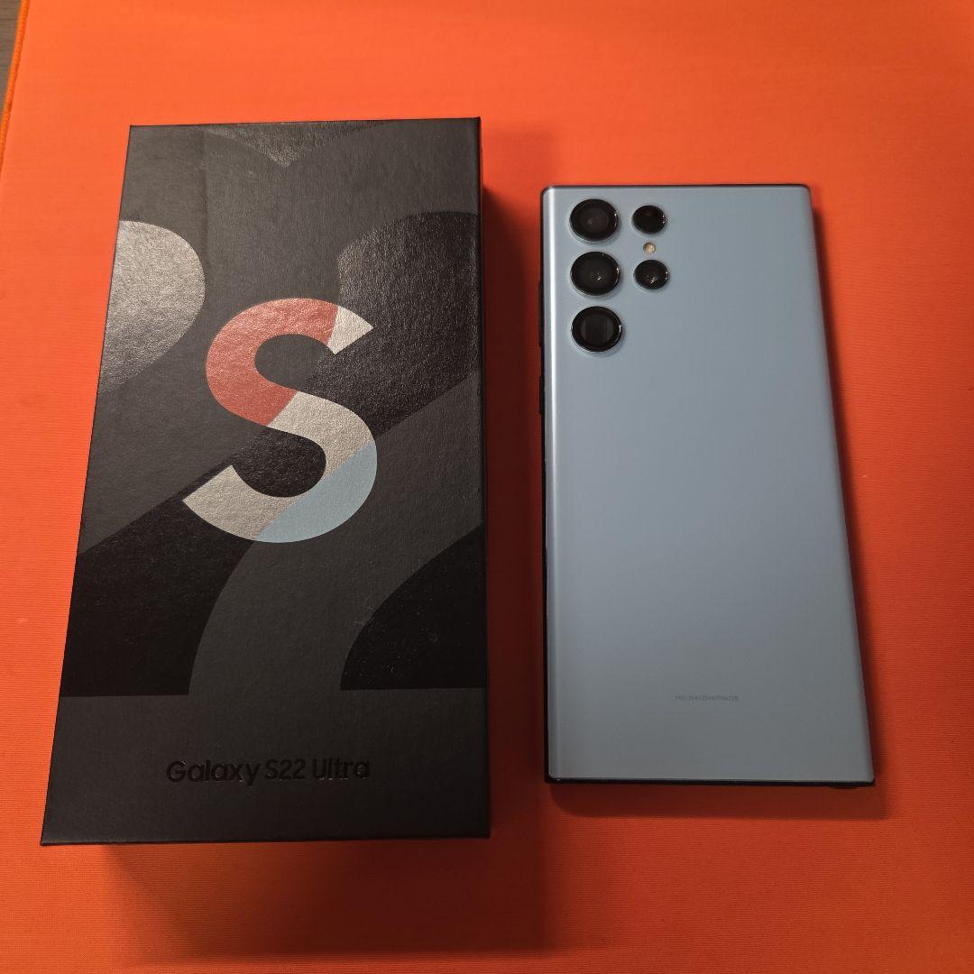 Samsung Galaxy S22 Ultra 限定スカイブルー 512GB Galaxy S22 Ultraの限定カラー！スカイブルーの購入レビュー。