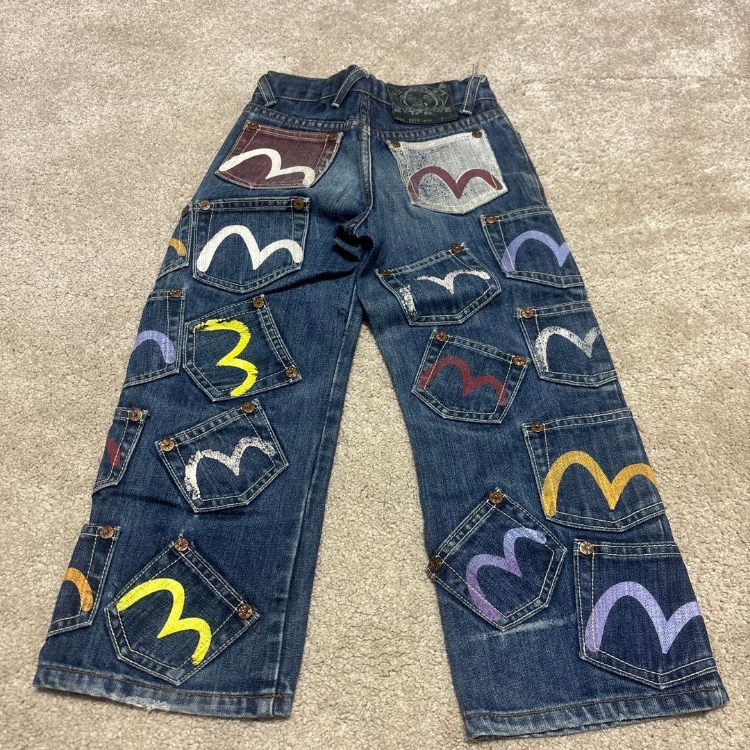 エヴィス EVISU デニム キッズ パンツ 100 110 120 130 - メルカリ