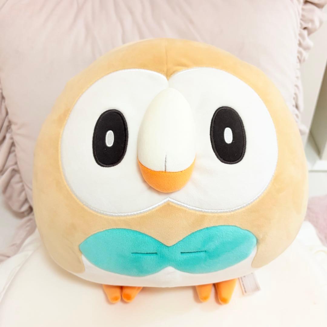 ポケモン もっちりまんまるクッション モクロー - メルカリ