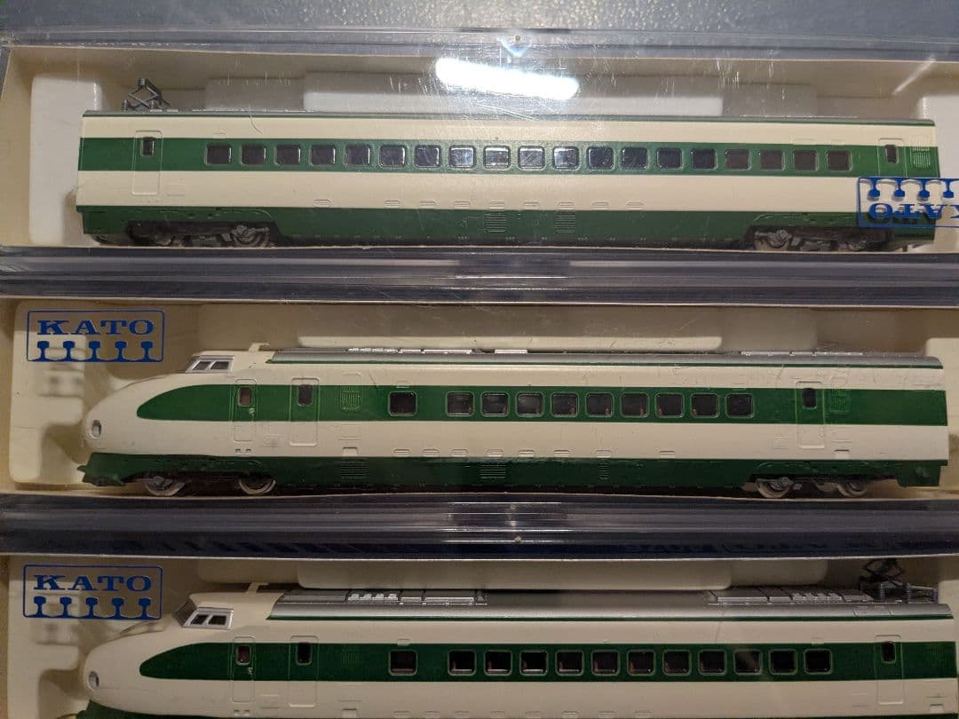 旧東北、上越200型新幹線模型5両