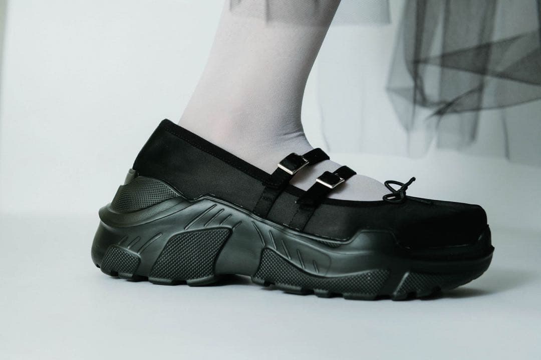 AKIKOAOKI Giselle Black satin × Black 39 - メルカリ