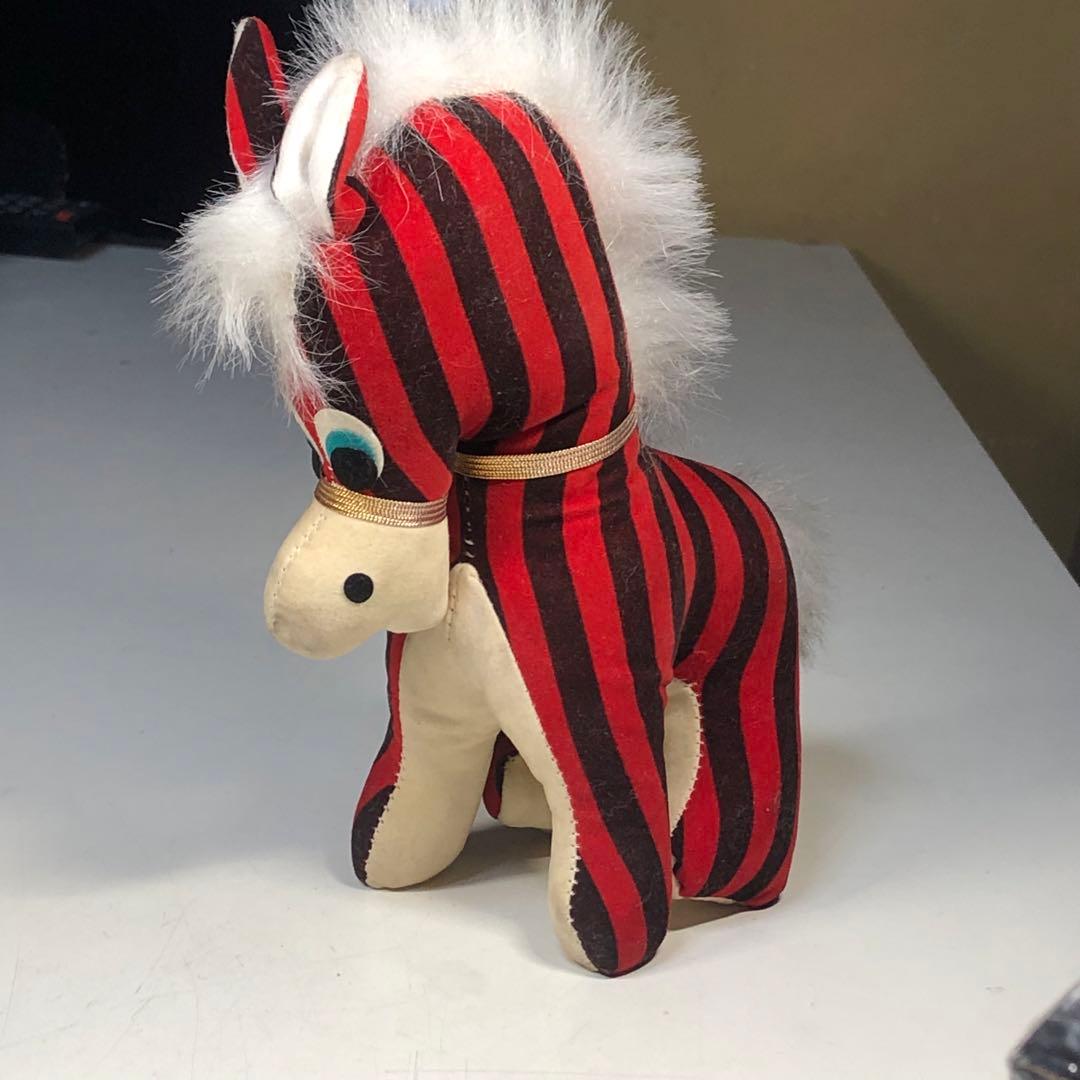 昭和レトロ 馬 ぬいぐるみ アンティーク雑貨 - メルカリ