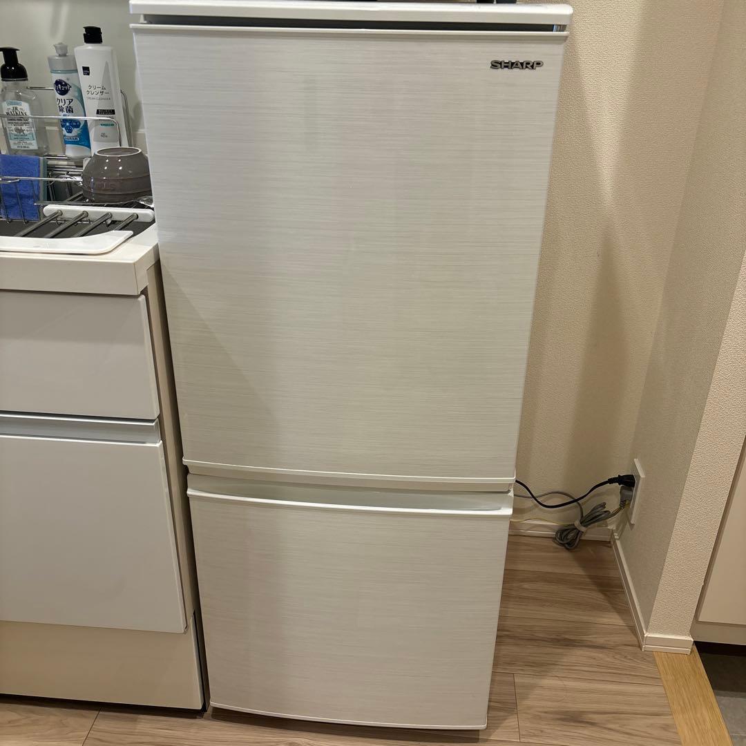 【9/3-4発送予定】SHARP 冷蔵庫 SJ-D14E-W 2019年製の冷蔵庫【無料引取】SHARP（シャープ）SJ-D14E-W 宗像市の