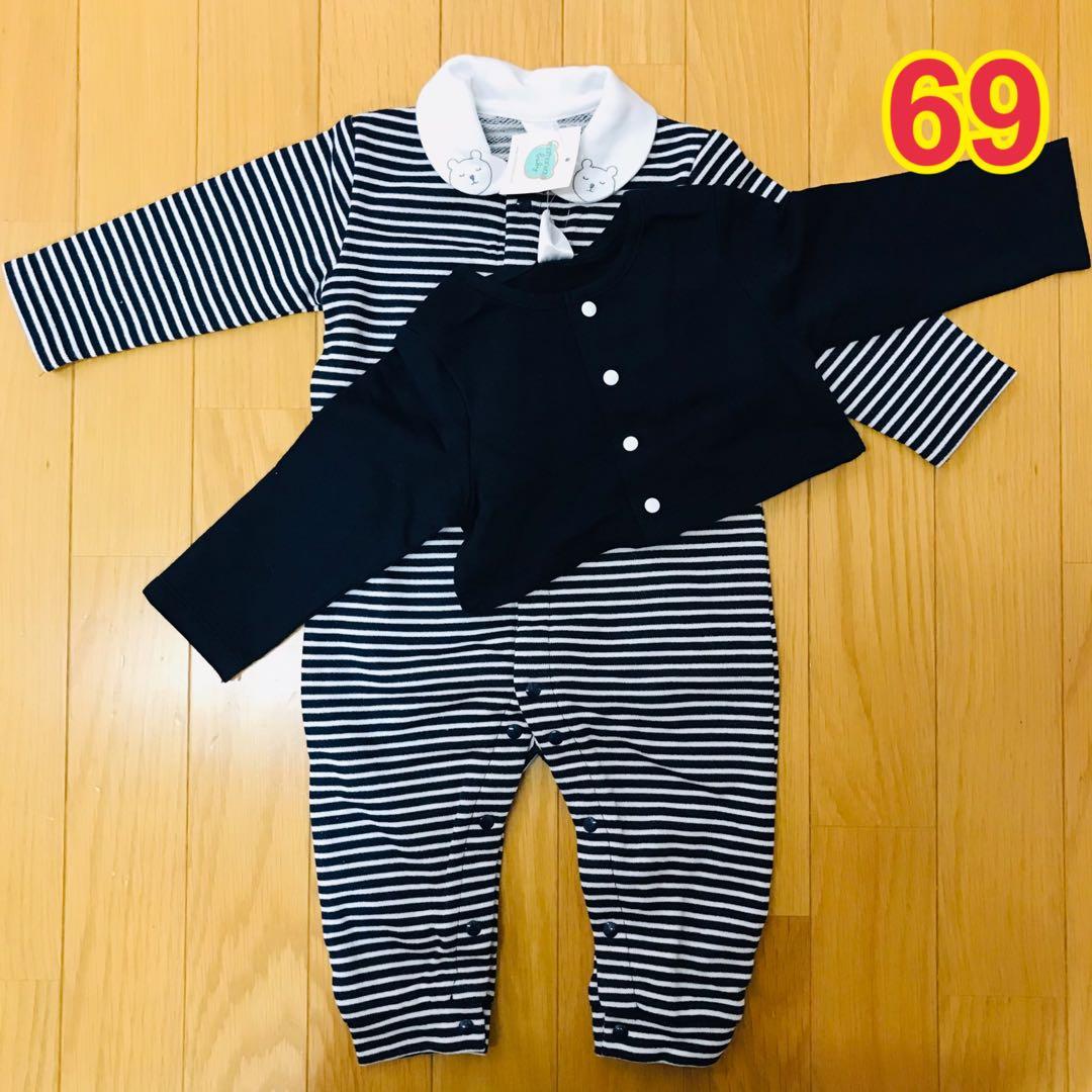 即購入OK】ロンパース カーディガン セット motherways 69 - メルカリ