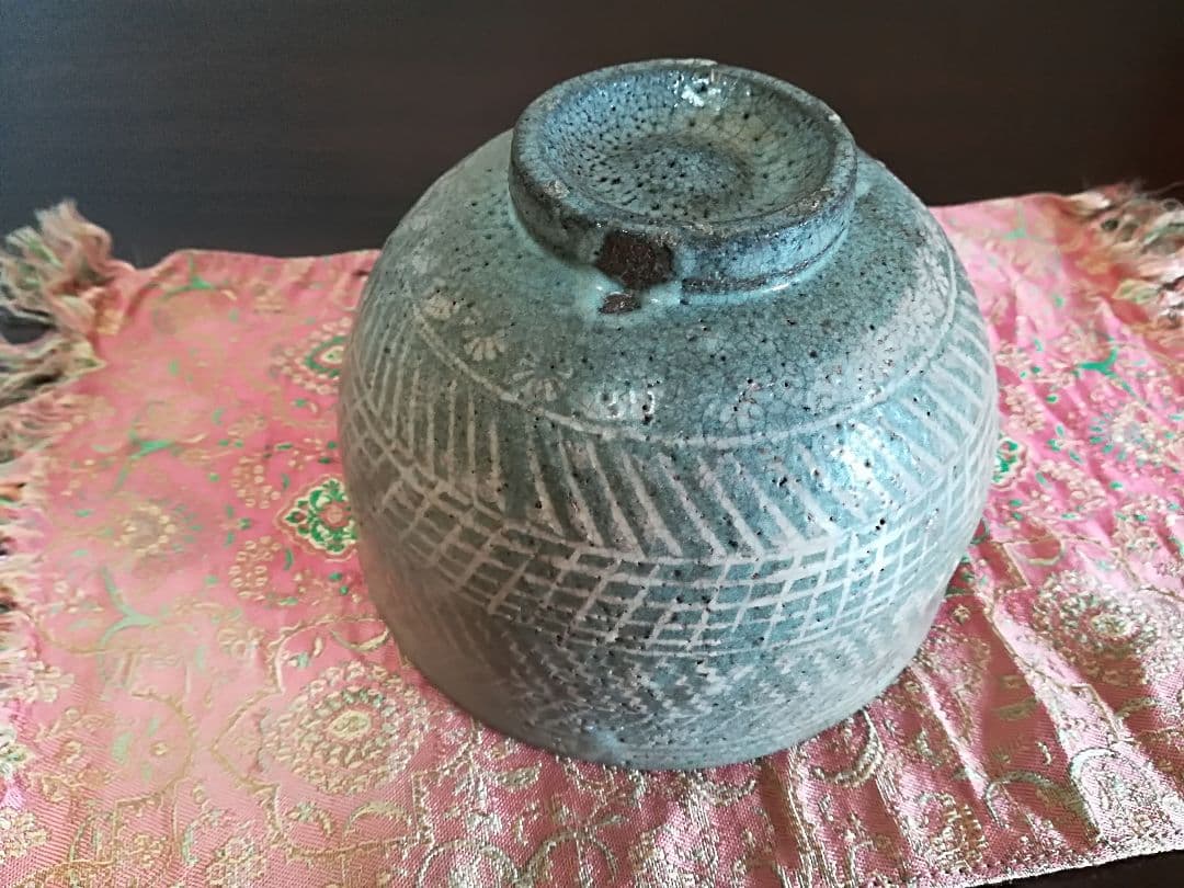 ⭐時代物茶道具 三島唐津 彫り唐津 茶盌 古唐津？朝鮮唐津 古美術骨董