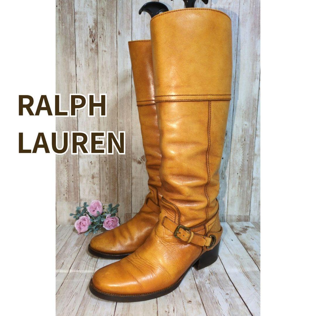 【Ralph Lauren】ジョッキーブーツ風ロングブーツ☆ブラウン☆6B 中古・古着通販】RALPH LAUREN (ラルフローレン) ロングジョッキー