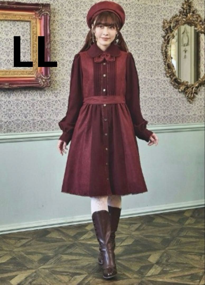 しまむら×くる実　ノエルドメモワール　配色リボンタイ ワンピース くる実 しまむら ノエル・ド・メモワール ワンピース - メルカリ