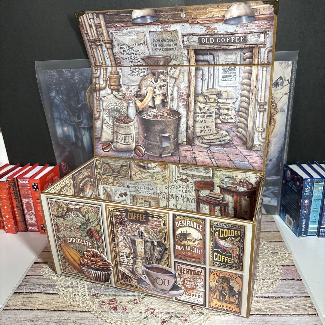 新型】スタンペリアcoffee＆chocolateおすそ分け収納ボックス2点