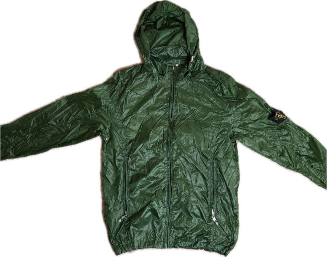 stone  ナイロンジャケット　ドローコード付き STONE ISLAND - 【残りわずか】CUPRO NYLON-TC_ GARMENT DYED