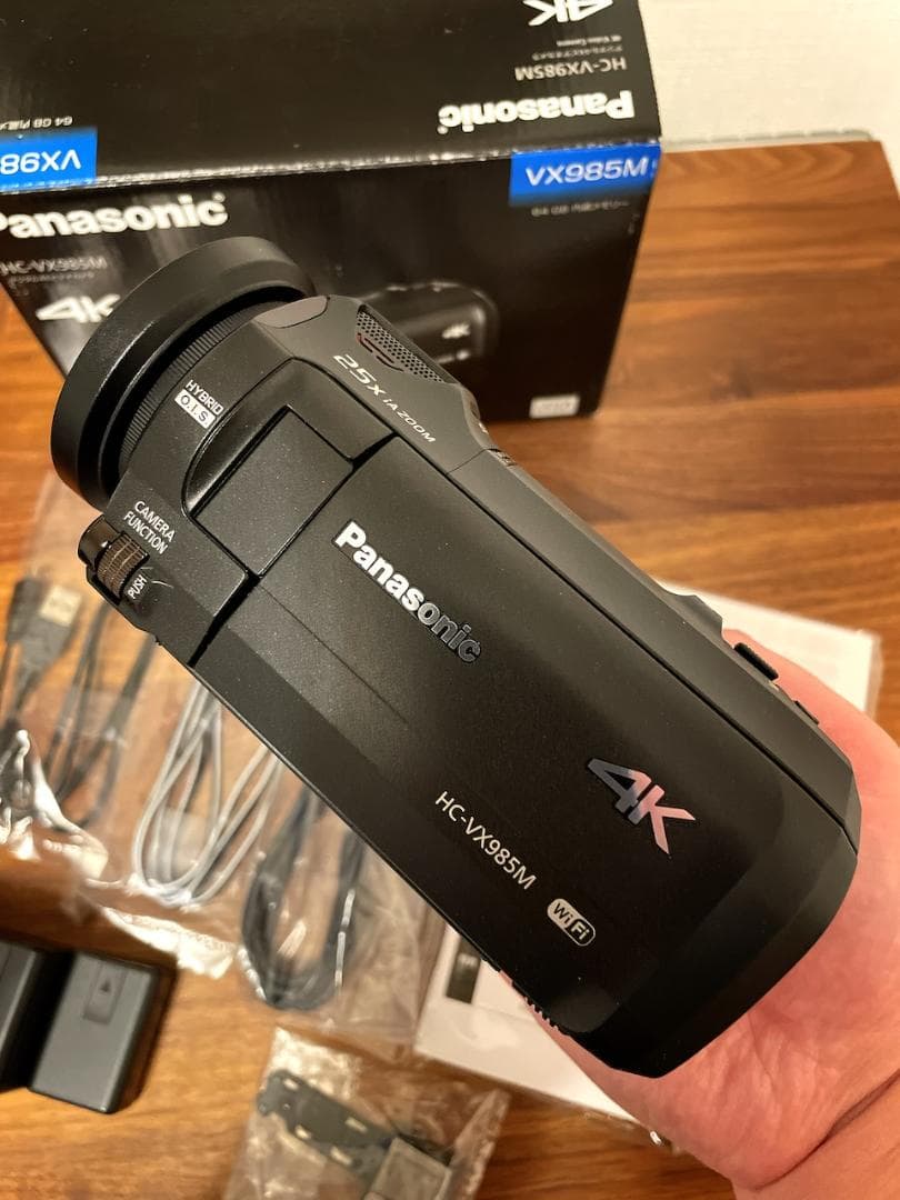パナソニック HC-VX985M-K ブラック 64GB 4K ビデオカメラ Amazon.co.jp: パナソニック 4K ビデオカメラ VX985M 64GB あとから